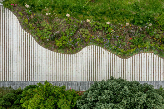 Greenline-Rasenfugenstein, Cubus Grau und Spring Alvar, Dunkelgrau.